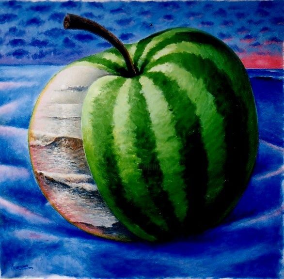Peinture intitulée "Hybride" par Luis Argumedes, Œuvre d'art originale, Huile