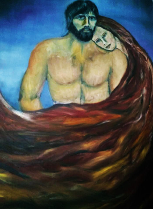 Pintura intitulada "Tangled" por Lucia Costa, Obras de arte originais, Óleo