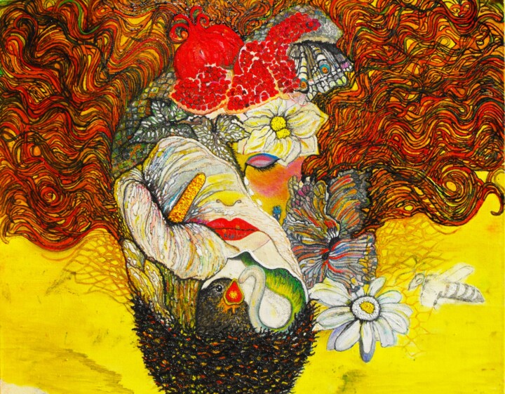 Peinture intitulée "Ovunque sei" par Lucia Teresa Tasca, Œuvre d'art originale, Huile