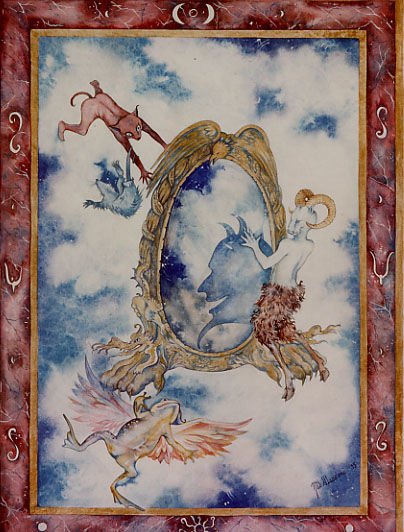 Pittura intitolato "La regina della neve" da Lucia Mazzoni, Opera d'arte originale, Altro