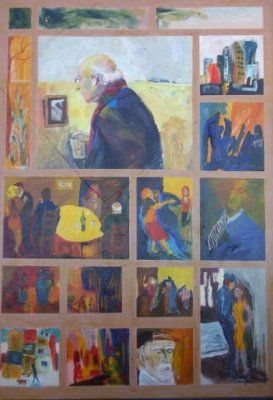 Pintura titulada "Historias bonaerens…" por Lucía Iglesias, Obra de arte original