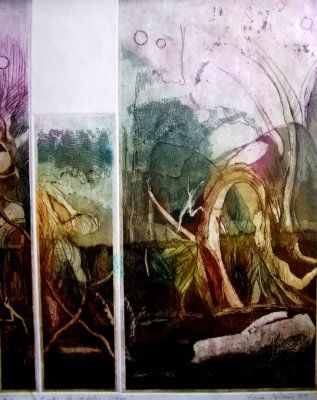 Arte digital titulada "Frutos de árboles l…" por Lucía Iglesias, Obra de arte original