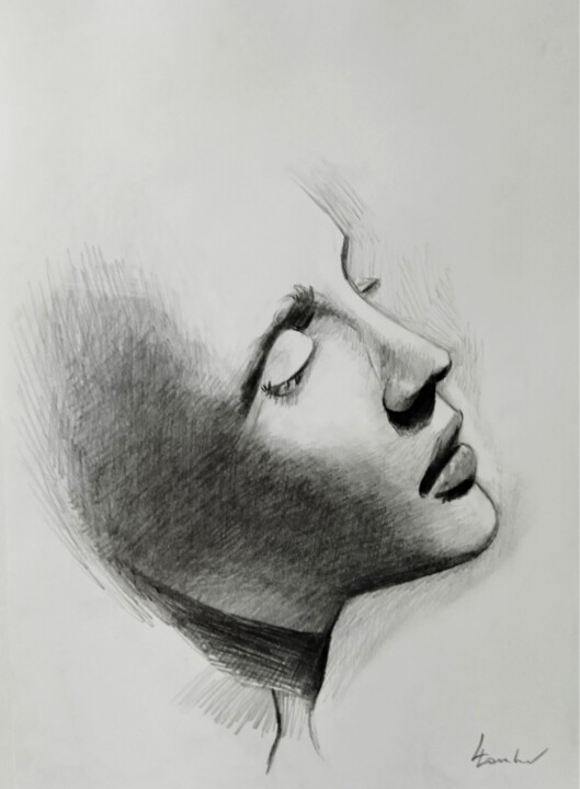 제목이 "Extasy"인 그림 Luciano Lombardi로, 원작, 연필