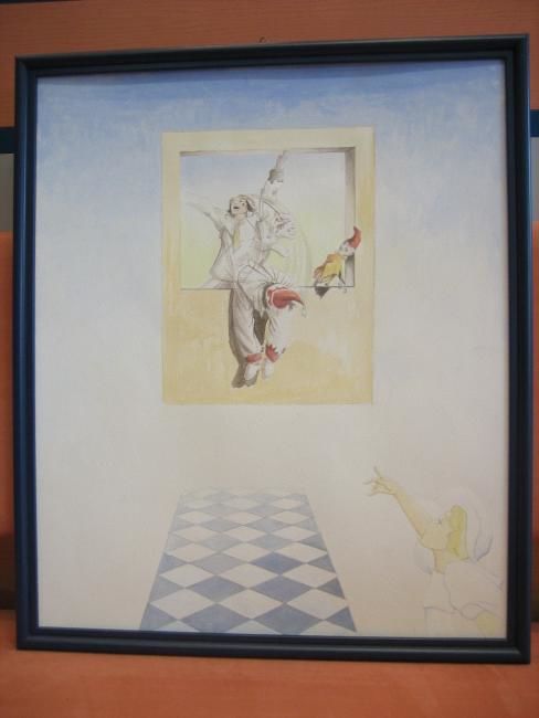 Malerei mit dem Titel "Teatrino" von Lucianogelato, Original-Kunstwerk