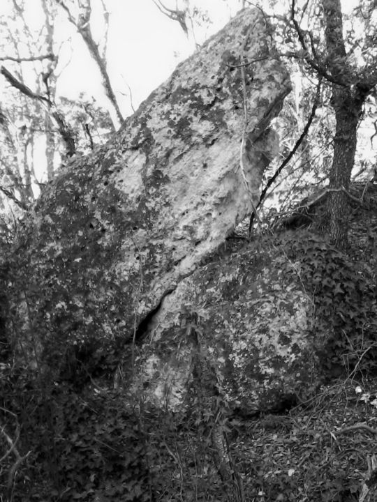 Photographie intitulée "Rochers" par Lucie Lucy, Œuvre d'art originale