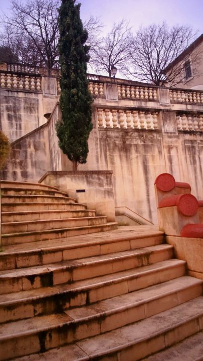 Fotografía titulada "Belle Montée d'esca…" por Lucie Lucy, Obra de arte original