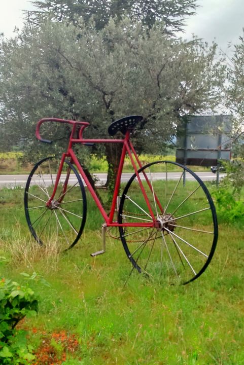 Photography titled "Vélo homme rétro." by Lucie Lucy, Original Artwork