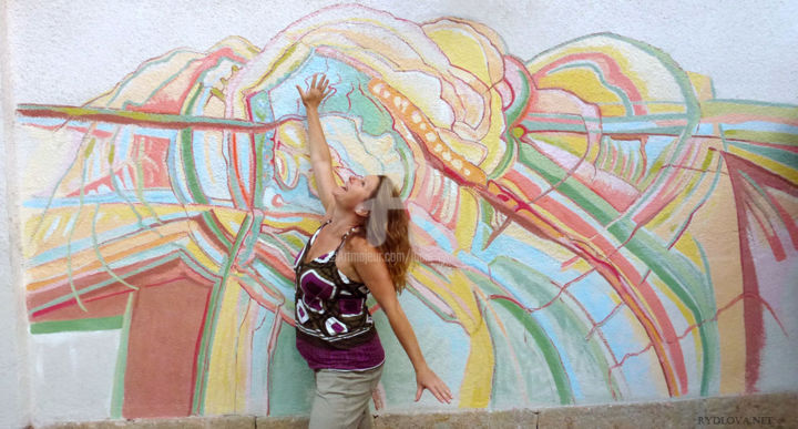 제목이 "Peinture murale / a…"인 미술작품 Lucie Rydlova로, 원작, 에나멜