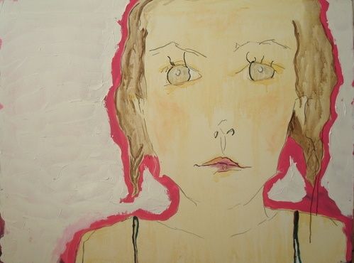Painting titled "Kelly" by Lucie Abdalian, Original Artwork, Acrylic