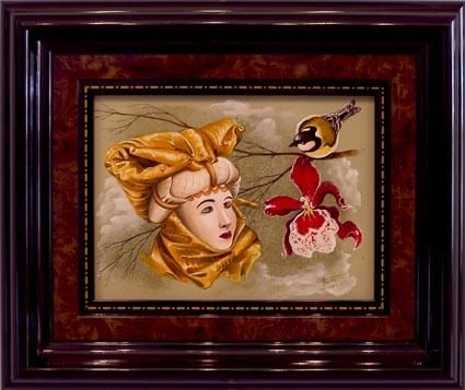 Pittura intitolato "Masque" da Lucien Thunus, Opera d'arte originale