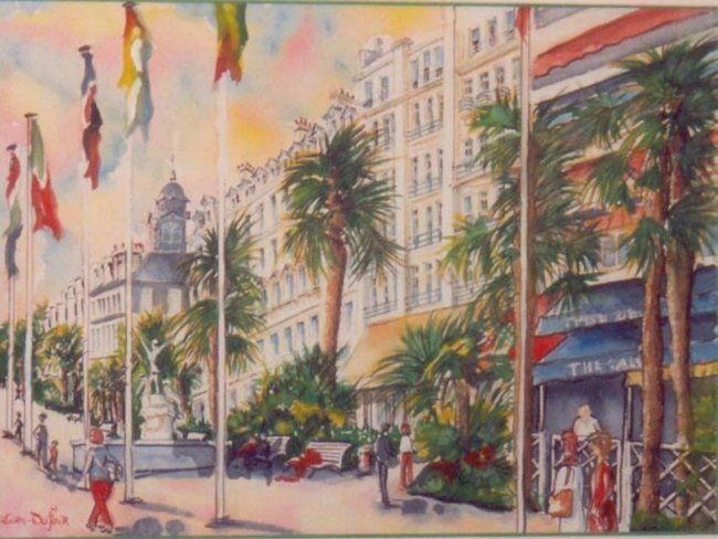 Painting titled "E17 - Boulevard des…" by Lucien Dufour, Original Artwork