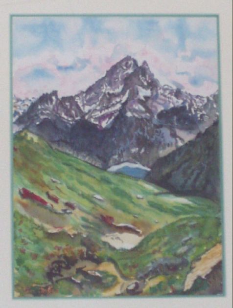 Painting titled "D11 - Pic du Midi D…" by Lucien Dufour, Original Artwork