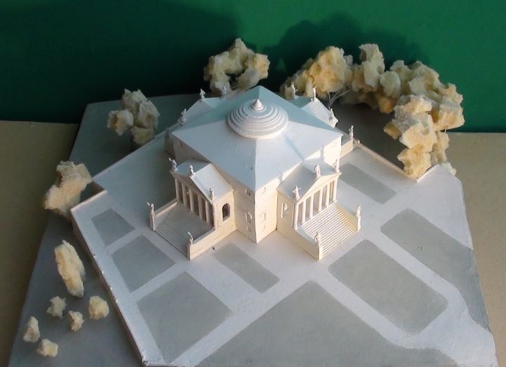 Andrea Palladio La Rotonda 1 300 Architectural Model Sculpture By Historical Architectural Models Artmajeur