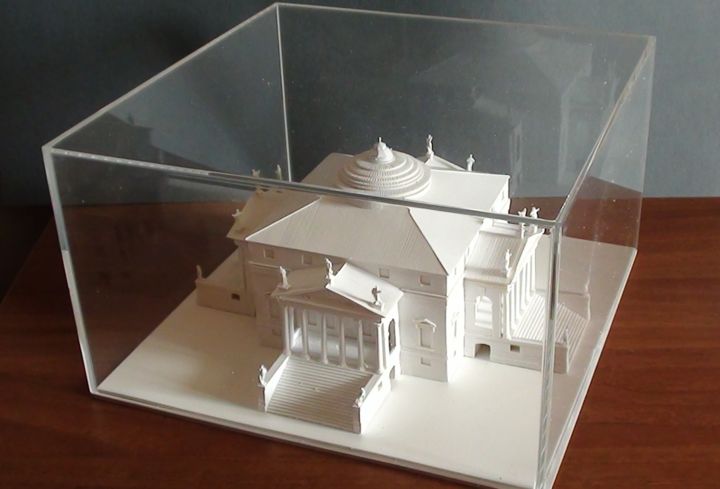 Handwerk mit dem Titel "La Rotonda di Andre…" von Historical Architectural Models, Original-Kunstwerk