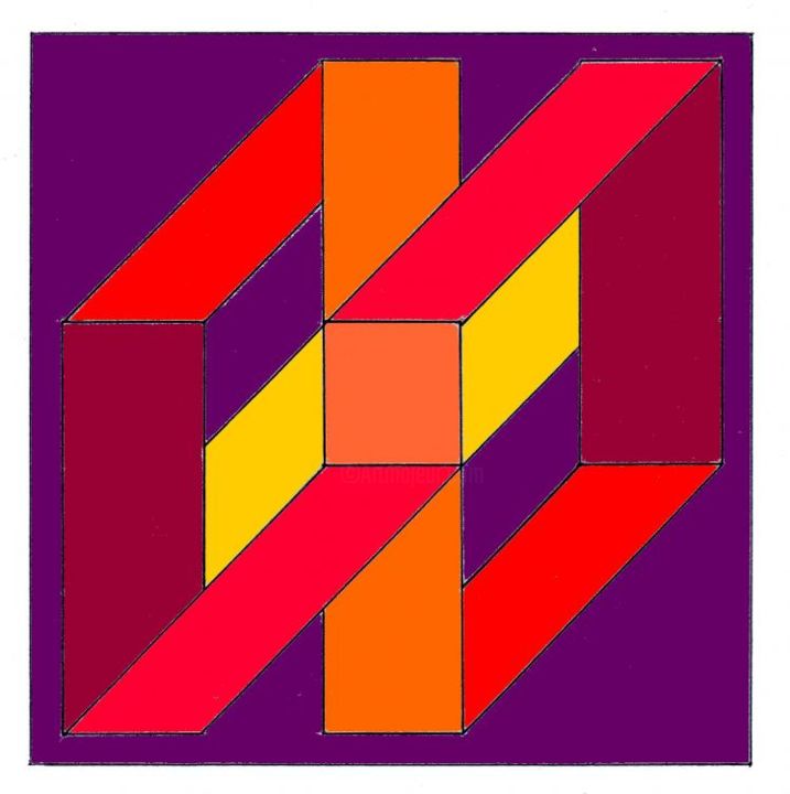 Peinture intitulée "logo 8" par Oss, Œuvre d'art originale