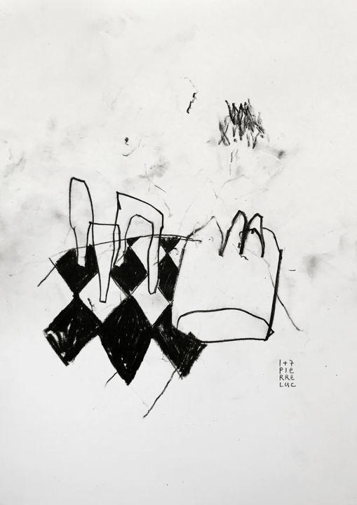 Dessin intitulée "FANTASIA II" par Luc Pierre, Œuvre d'art originale, Graphite