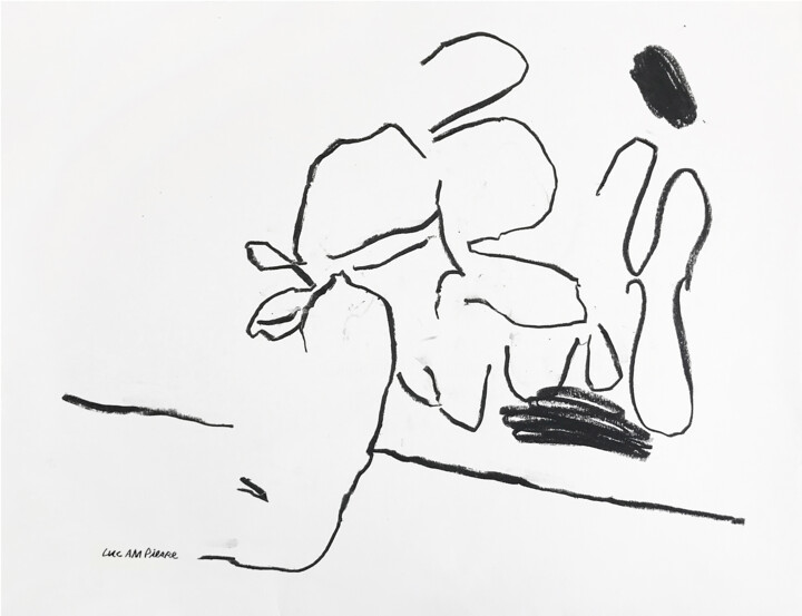 Tekening getiteld "MAGNETIC DREAM" door Luc Pierre, Origineel Kunstwerk, Pastel