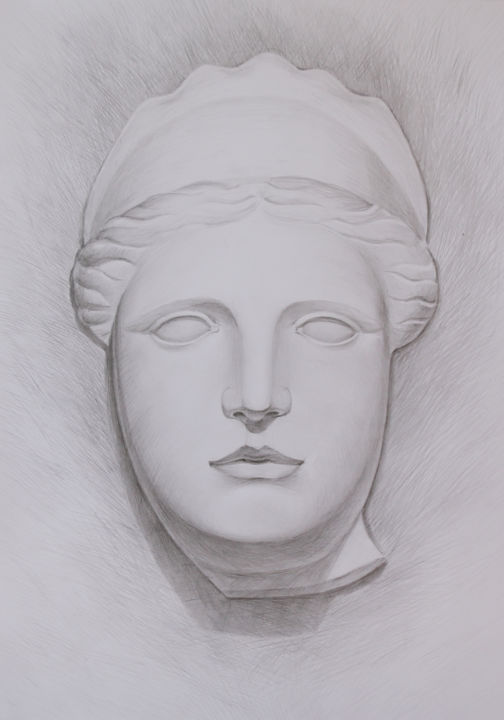 Dessin intitulée "Antic" par Lucy Sodel, Œuvre d'art originale, Crayon