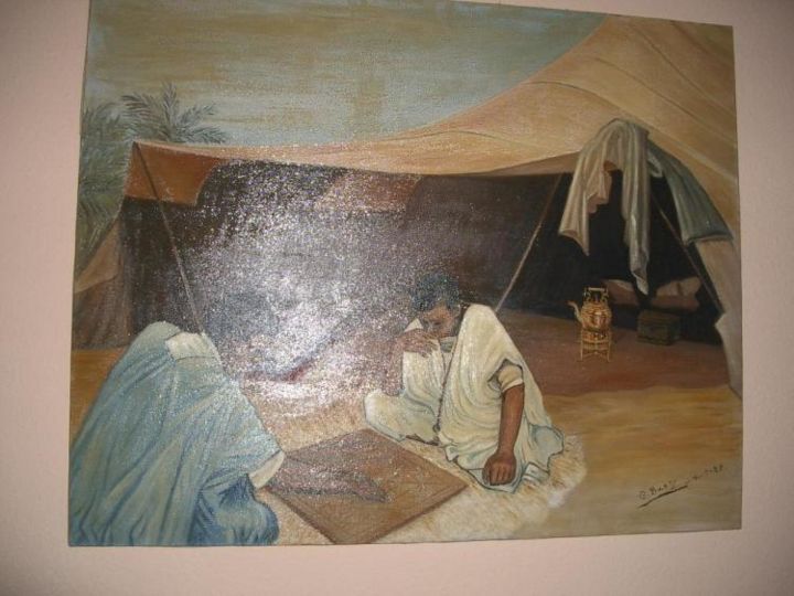 Painting titled "Sahara" by Luden Mikavet, Original Artwork