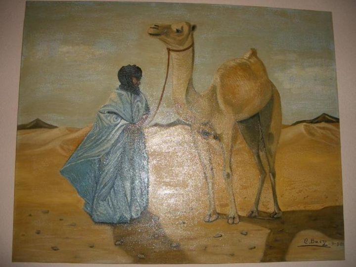 Painting titled "Sahara1" by Luden Mikavet, Original Artwork