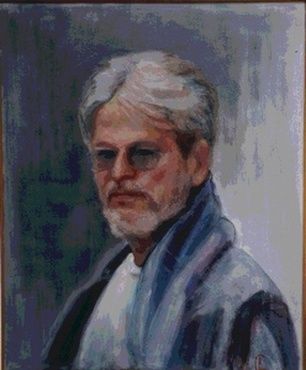 Painting titled "Gérard" by Ludmila Constant, Original Artwork, Oil