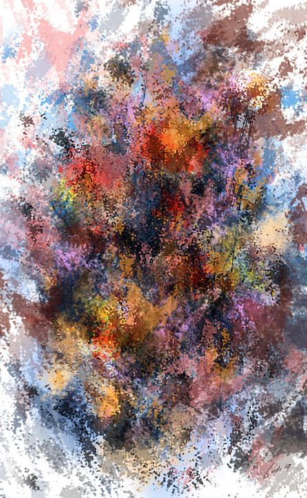Digital Arts titled "Color awakening" by Ludo Sevcik, Original Artwork, Digital Painting