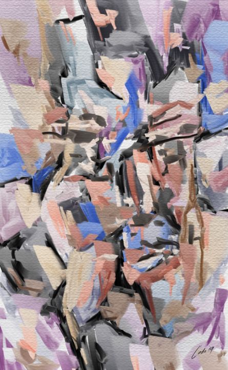 Digital Arts titled "Broken colors" by Ludo Sevcik, Original Artwork, Digital Painting
