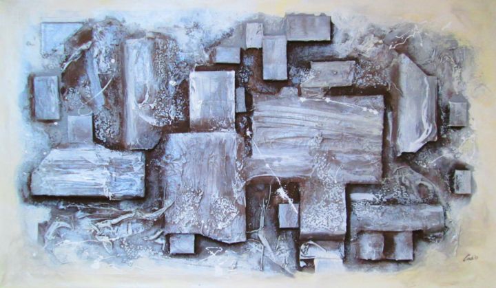 Painting titled "Extreme labyrinth" by Ludo Sevcik, Original Artwork, Acrylic