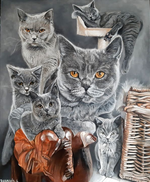 Peinture intitulée "Oscar" par Ludovic Dubreuil (Kares), Œuvre d'art originale, Acrylique