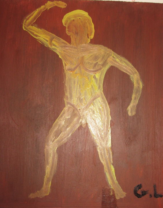 제목이 "athlète"인 미술작품 Ludovic Grumel로, 원작, 기름