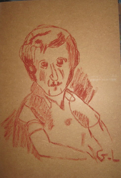 「chagall」というタイトルの描画 Ludovic Grumelによって, オリジナルのアートワーク, 鉛筆