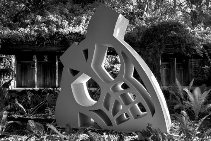 Skulptur mit dem Titel "Torse" von Lugufelo, Original-Kunstwerk, Aluminium