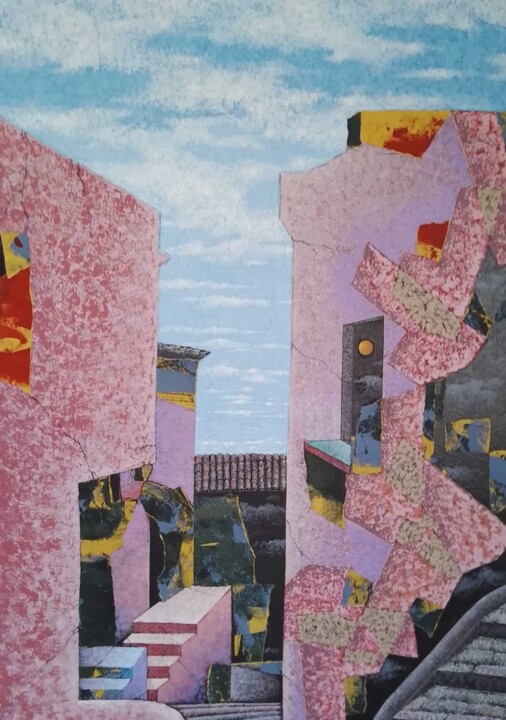 Картина под названием "ricordi" - Luigi Ciccarone, Подлинное произведение искусства, Акрил Установлен на Деревянная рама для…