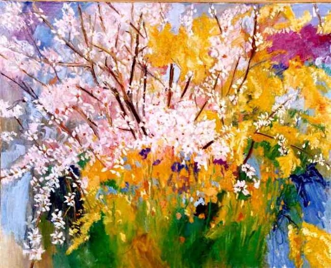 Painting titled "primavera" by Luigi De Giovanni, Original Artwork