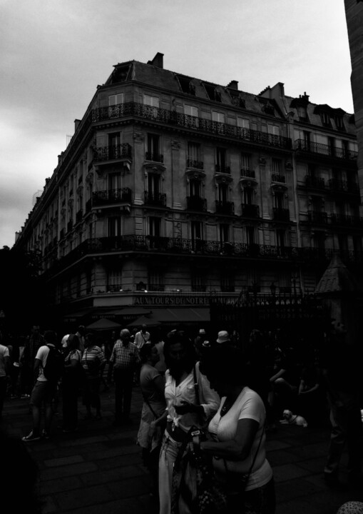 Fotografie getiteld "Bain de foule, rue…" door Luigi Pulgas-Lataste, Origineel Kunstwerk, Digitale fotografie