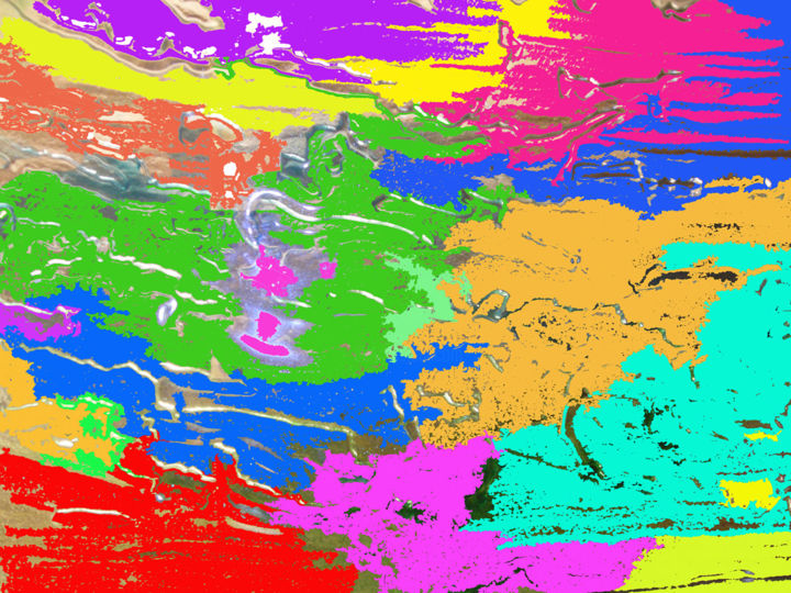 Digital Arts titled "Abstract art colour…" by Luigi Carlo, Original Artwork, Digital Painting