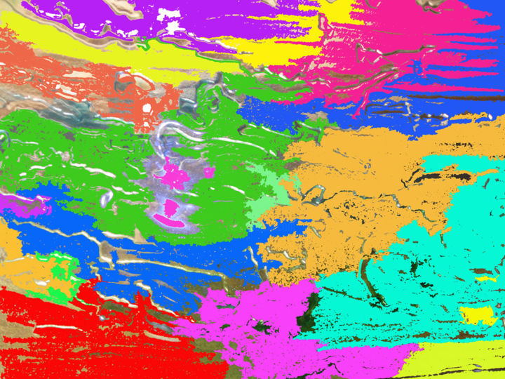 Digital Arts titled "Abstract art colour…" by Luigi Carlo, Original Art, Digital Painting
