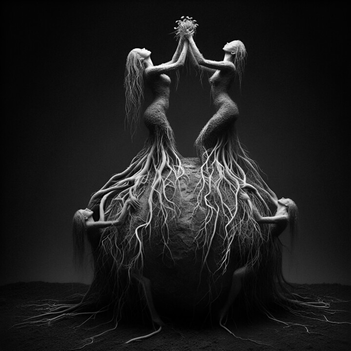 Arts numériques intitulée "Symbiotic relations…" par Luigi M. Verde, Œuvre d'art originale, Photographie numérique