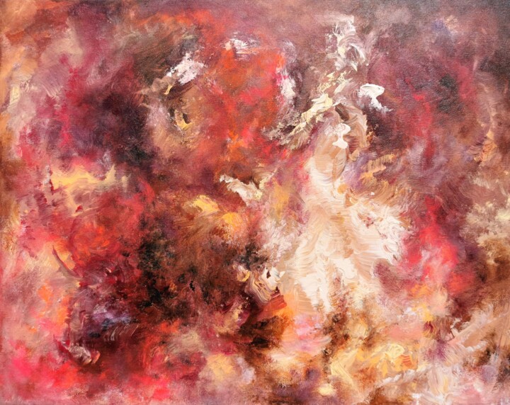 Картина под названием "Time traveler" - Luís Bastos, Подлинное произведение искусства, Акрил Установлен на Деревянная рама д…