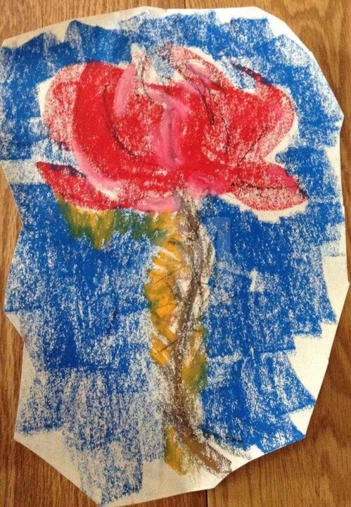 Painting titled "La Vie En Rose" by Luis Chaluisan, Original Art, Pastel