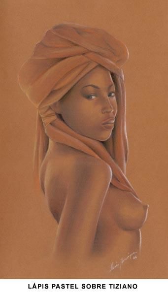 Painting titled "Black ladies" by Luis Henrique Oliveira, Original Artwork, Oil