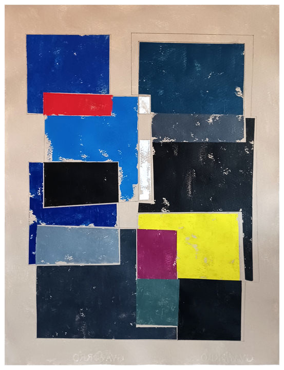 Painting titled "NG 23" by Luis Medina, Original Art, Acrylic