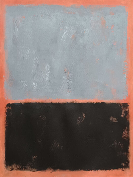 Painting titled "Grey and black" by Luis Medina, Original Artwork, Acrylic