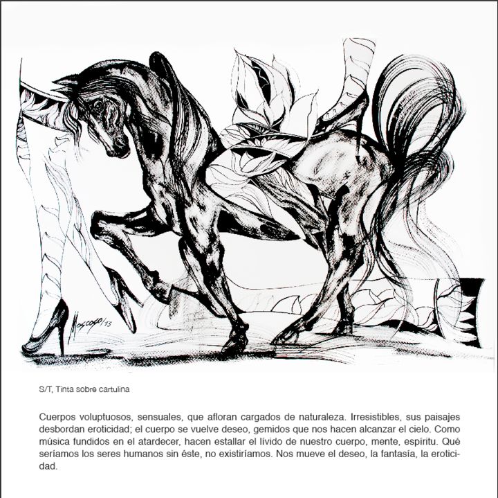Malerei mit dem Titel "captura-de-pantalla…" von Luis Moscoso, Original-Kunstwerk, Tinte
