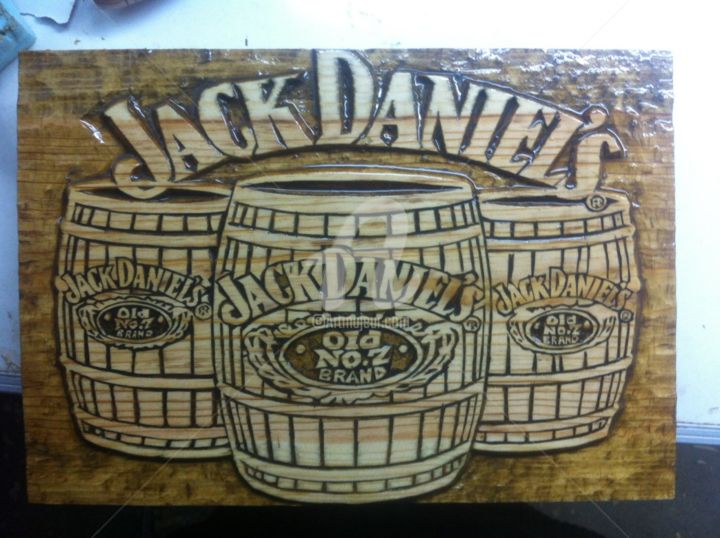 Artcraft titled "Jack Daniel's Tenne…" by Luis Mota, Original Artwork, Apparel