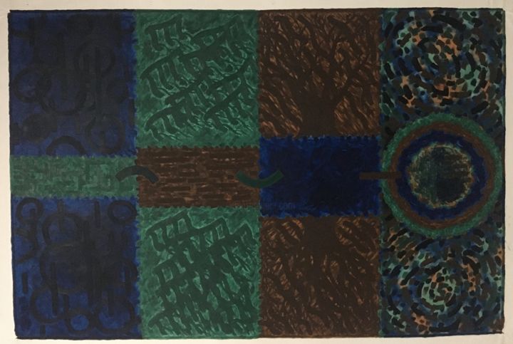 Peinture intitulée "El principio y el f…" par Luis Angel Ramos, Œuvre d'art originale, Huile