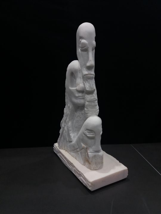 Escultura intitulada "Trisal" por Luis2 Borges, Obras de arte originais, Pedra
