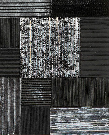 Art textile intitulée "Los negros" par Luisa Grau, Œuvre d'art originale, Fil
