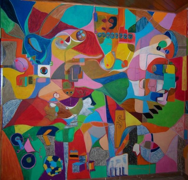 Painting titled "dos" by Luisa Matallana, Original Artwork