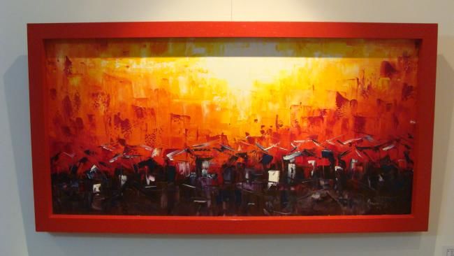 Pintura titulada "Sinfonía al Sol" por Luis Badani, Obra de arte original, Oleo